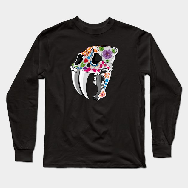 Day of the extinct: Sabretooth Long Sleeve T-Shirt by Zolinstudio